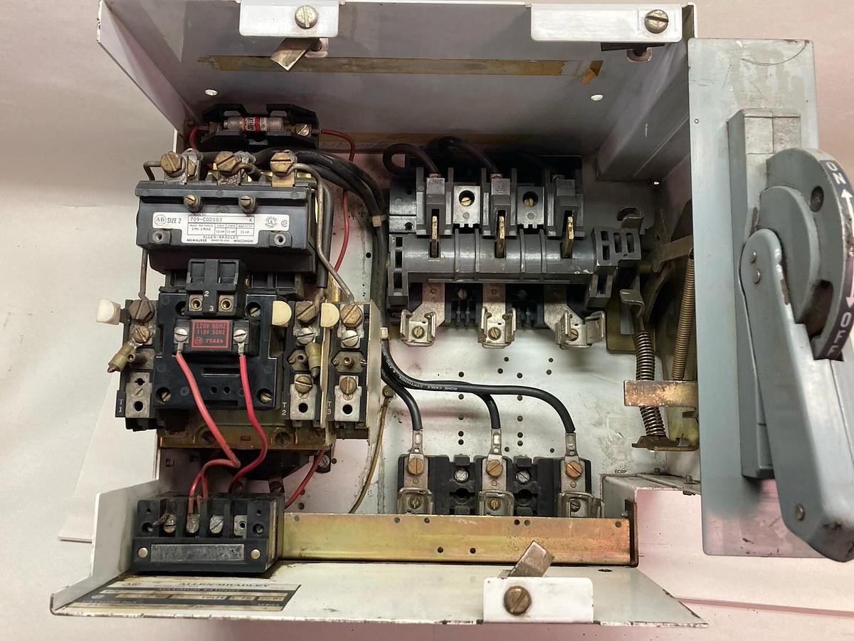 Used Allen-Bradley,2112B,Size 2 3P Fused MCC 12 INCH Starter Bucket 25Hp 480V 60Hz