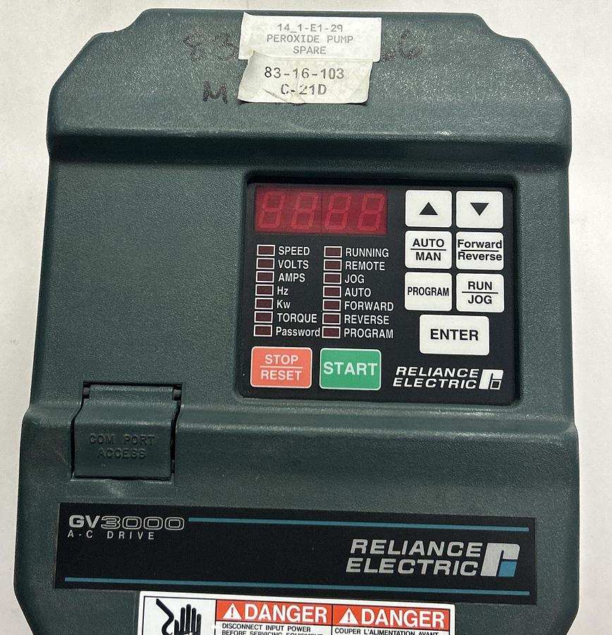 Used RELIANCE,3V4160 GV3000/SE,AC DRIVE 3HP 380-460V