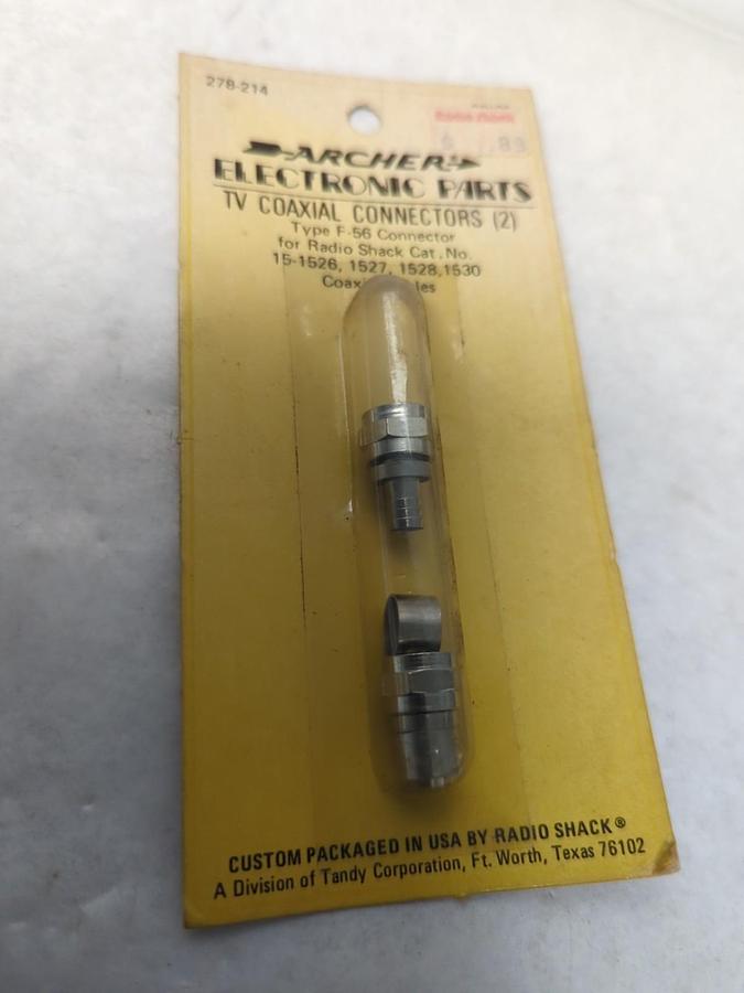 ARCHER,F-56,TV COAXIAL CONNECTOR PACK OF 2 NOS