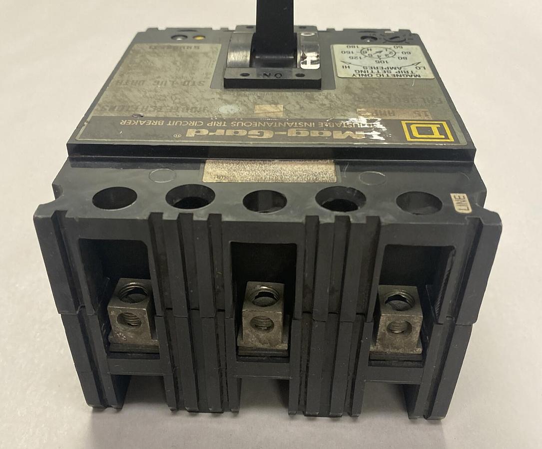 Used SQUARE D,FAL3601513M,CIRCUIT BREAKER 15A 600V 3P