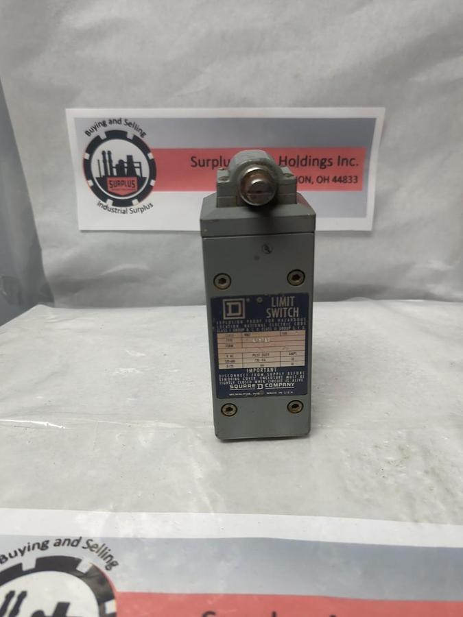 Used SQUARE D,BR61B2,LIMIT SWITCH 120-600VAC PRE-OWNED
