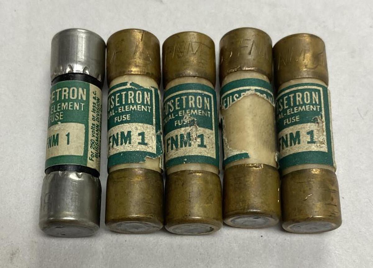 Bussmann,FNM 1,Fuse 1 AMP Lot Of 5