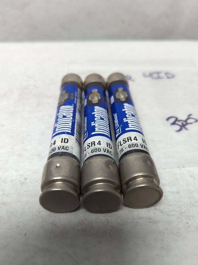 Used LITTELFUSE,FLSR4ID,INDICATOR 4 AMP FUSE LOT OF 3 PRE-OWNED