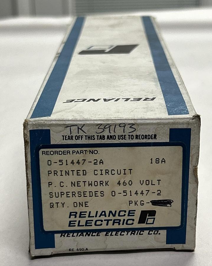 Used RELIANCE,0-51447-2A,PRINTED CIRCUIT NETWORK BOARD NEW