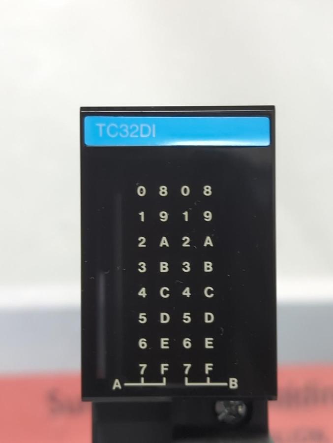 Used TOSHIBA,TC32DI,INPUT MODULE 12/24VDC 3.3/7mA PRE-OWNED