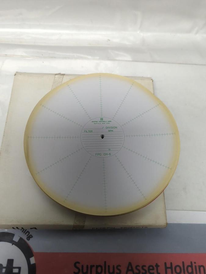 GRAPHIC CONTROLS,FPC CH-6,CIRCULAR RECORDING CHART PAPER PACK OF 100 PCS NOS