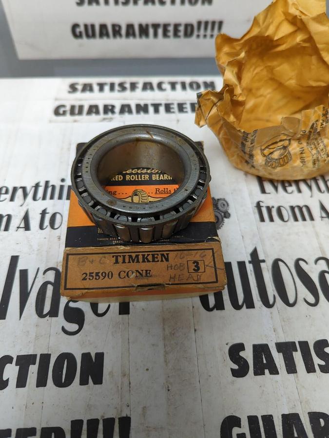 TIMKEN,25590-3,PRECISION ROLLER BEARING CONE NOS