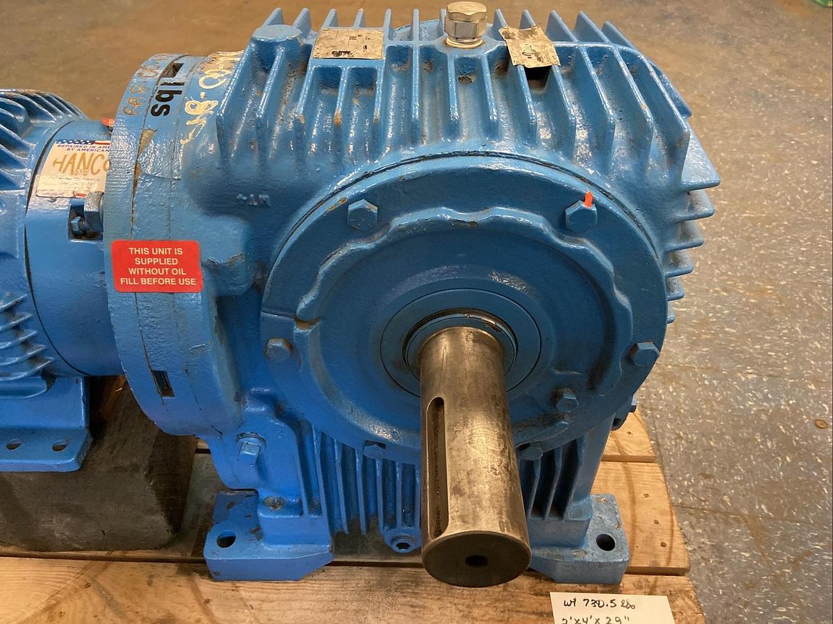 Used Ex-Cell-O,CMU60B662-3R,GearDrive with Motor Ratio 54:1 7.5HP 1750RPM