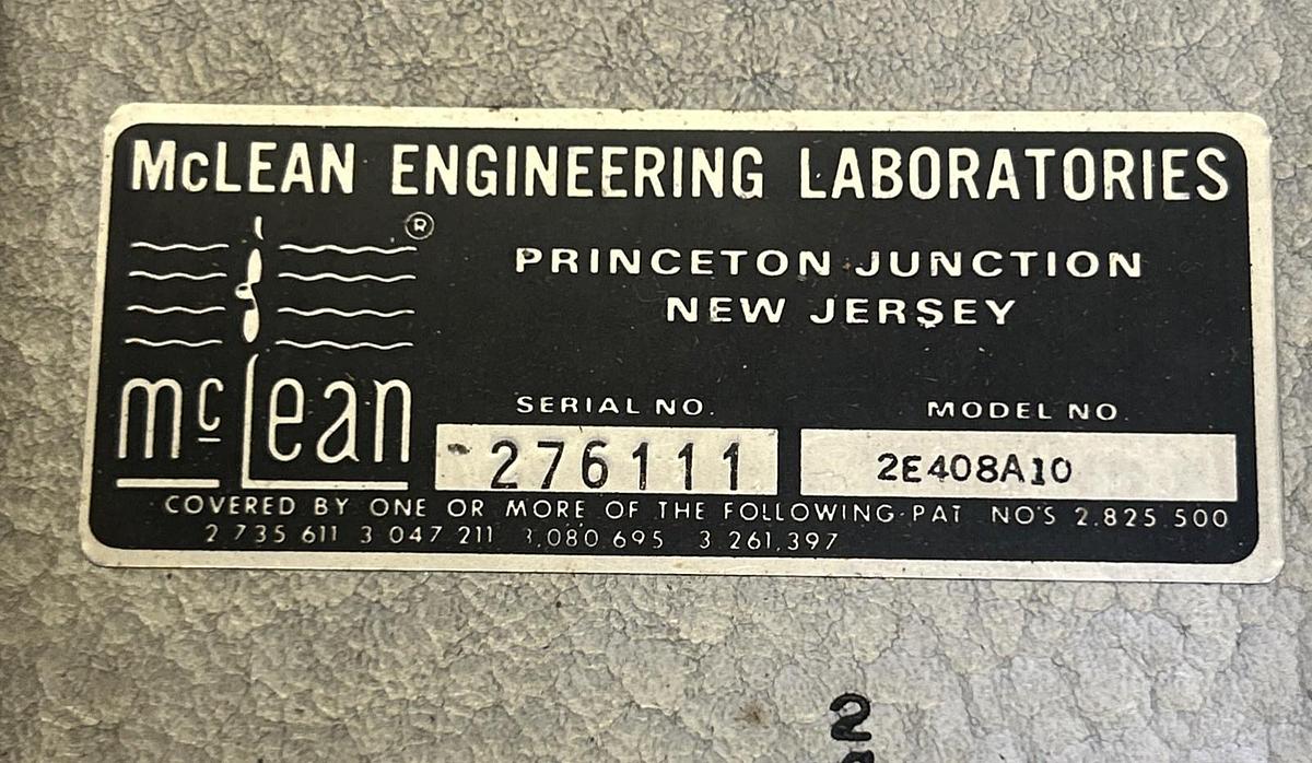Used MCLEAN ENGINEERING,2E408A10,DUAL VENTILATION FAN