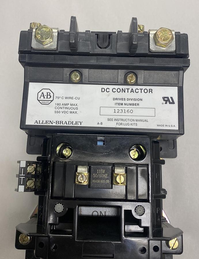 Allen Bradley,123160 DC,Contactor 180A 550VDC NOS