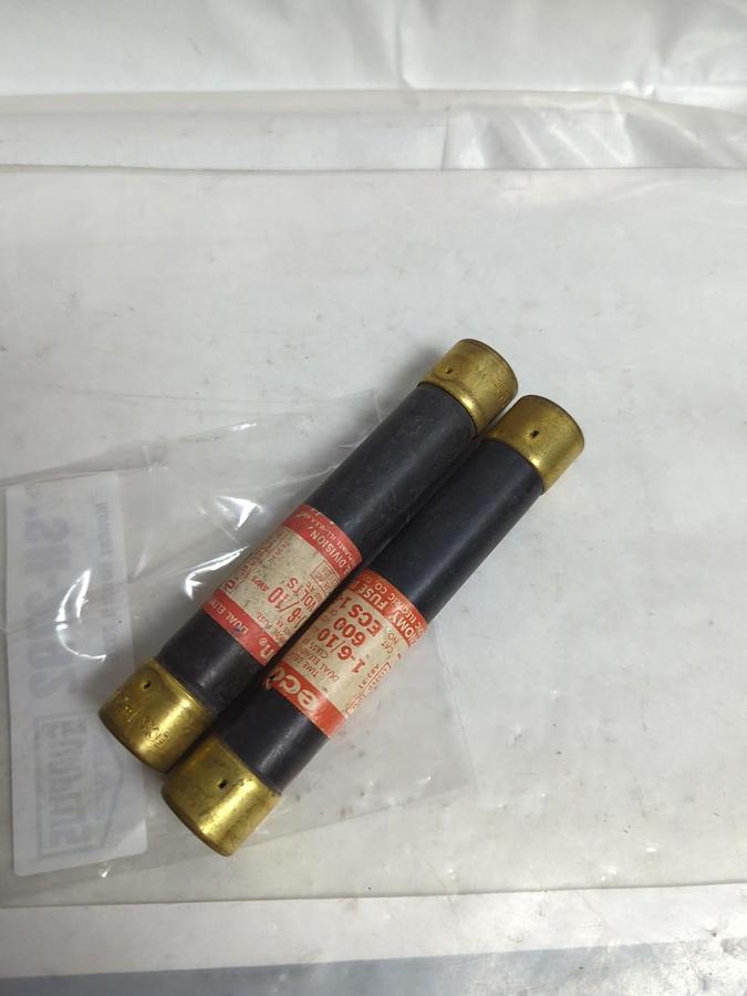Used CEFCO,ECS 1-6/10,TIME-DELAY 1-6/10 AMP FUSE LOT OF 2 PRE-OWNED