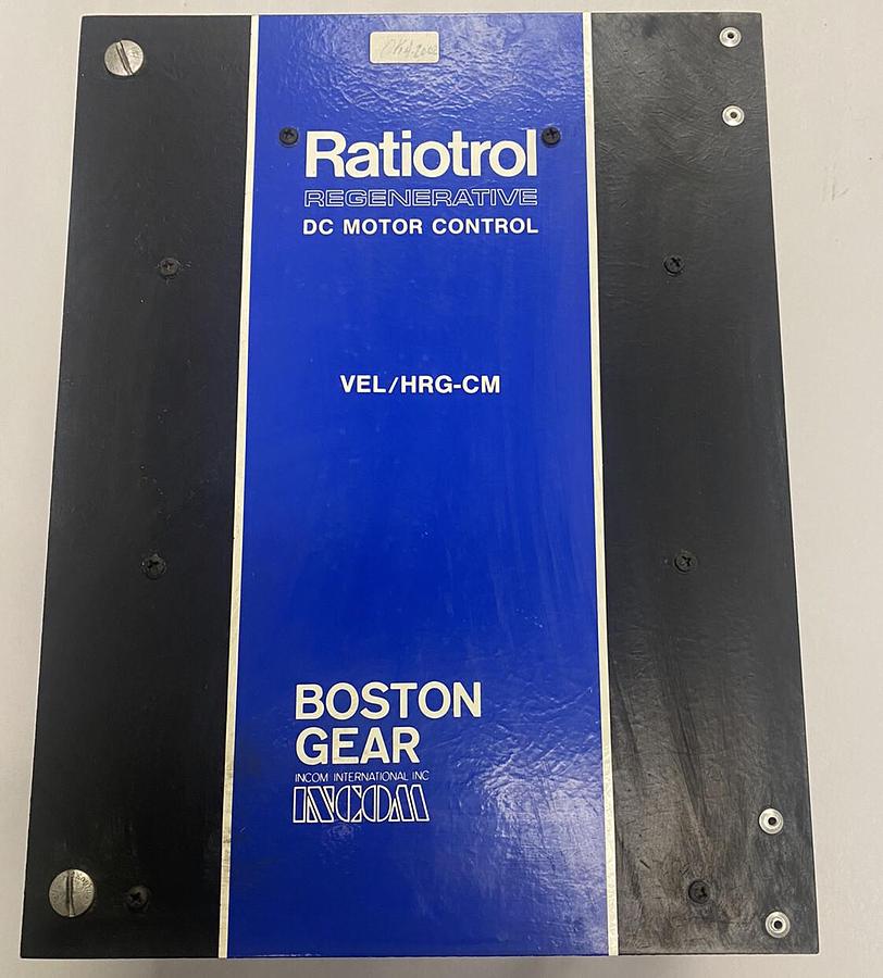 Used Boston Gear,VEL/HRG-CM,Ratiotrol Regenerative DC Motor Control