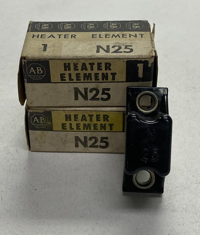 ALLEN BRADLEY,N25,OVERLOAD RELAY HEATER ELEMENT LOT OF 2 NOS