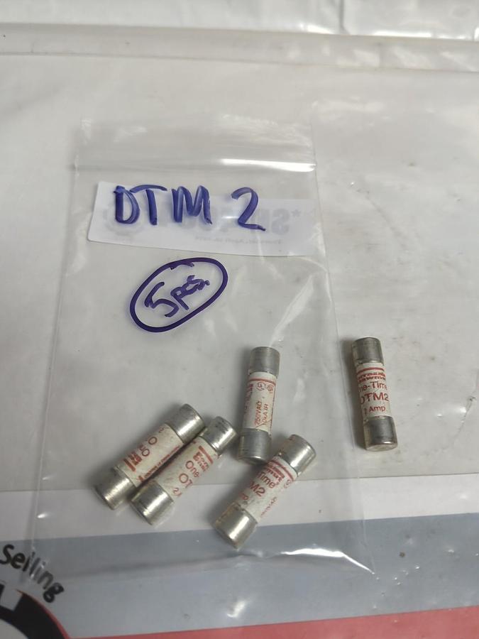 Used LITTELFUSE,OTM2,ONE-TIME 2 AMP FUSE LOT OF 5 PRE-OWNED