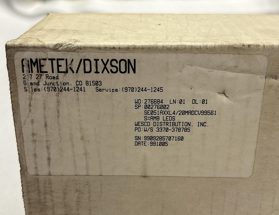 Used AMETEK  DIXSON, SE051AXXL4/20MADCV99561,DIGITAL BAR GRAPH MODULE NEW