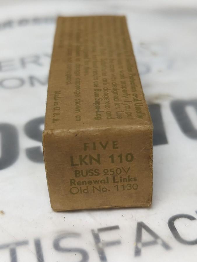 COOPER BUSSMANN,LKN-110,RENEWAL LINKS 110 AMP BOX OF 5 NOS