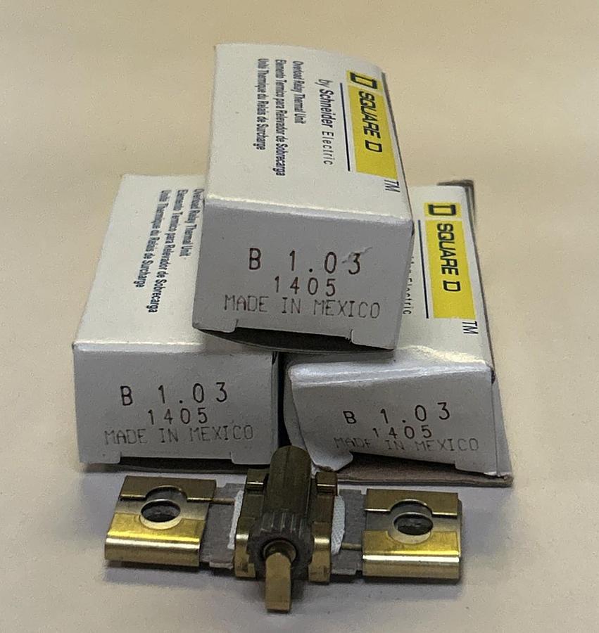 SQUARE D,B1.03,OVERLOAD THERMAL HEATING ELEMENT LOT OF 3 NOS