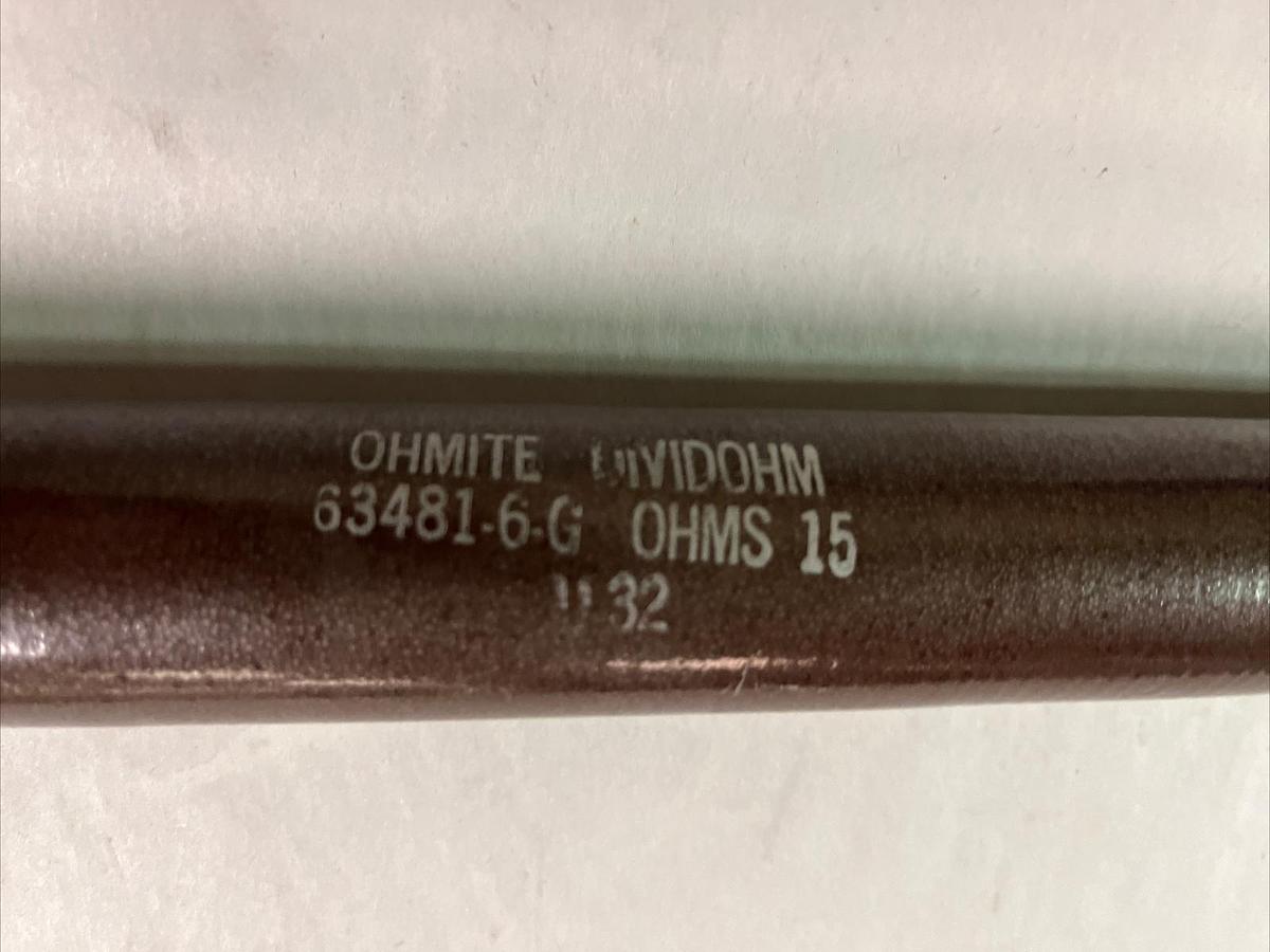 OHMITE,63481-6-G,RESISTOR 15 OHMS