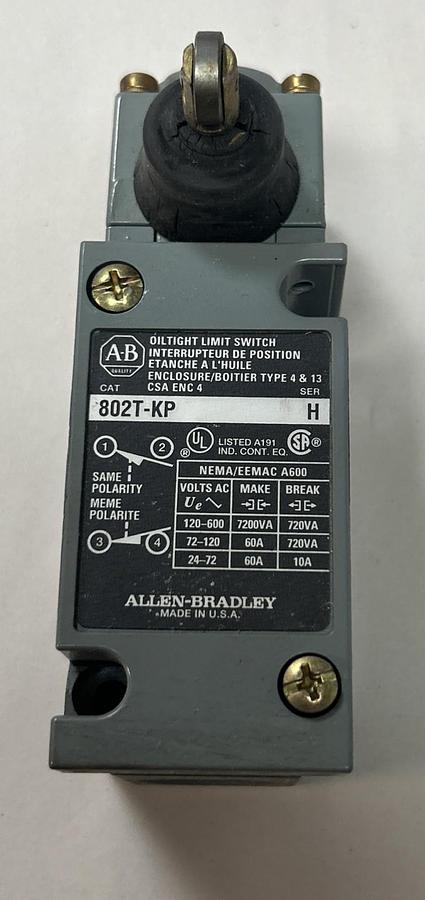 ALLEN BRADLEY,802T-KP,OILTIGHT LIMIT SWITCH NOS