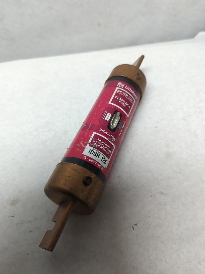 Used LITTELFUSE,IDSR 125,INDICATOR 125 AMP FUSE PRE-OWNED