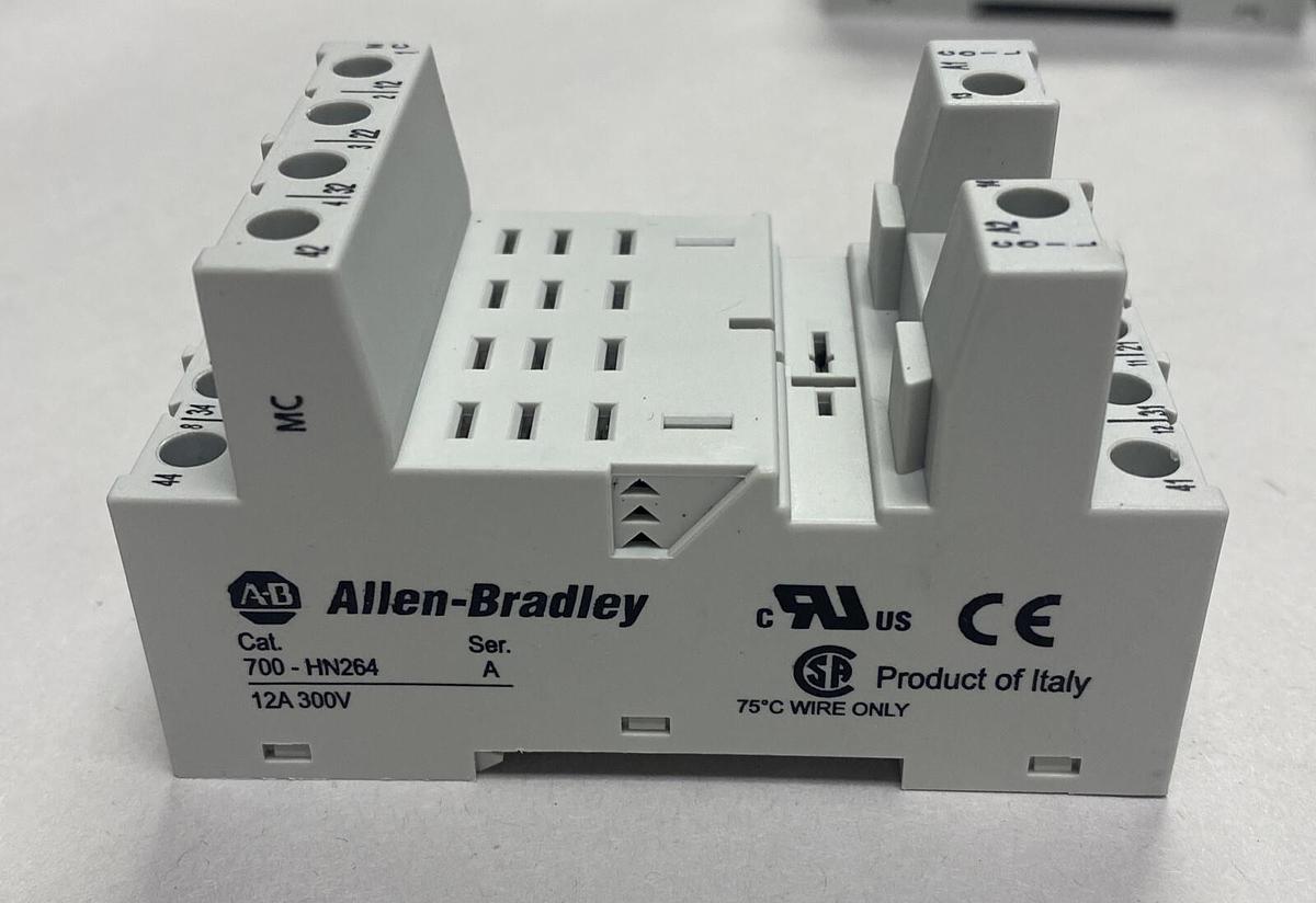 ALLEN BRADLEY,700-HN264,SER A RELAY SOCKET LOT OF 6 NEW NO BOX