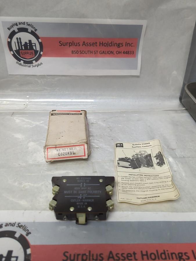 CUTLER HAMMER,C320KB5,AUXILIARY CONTACT NOS