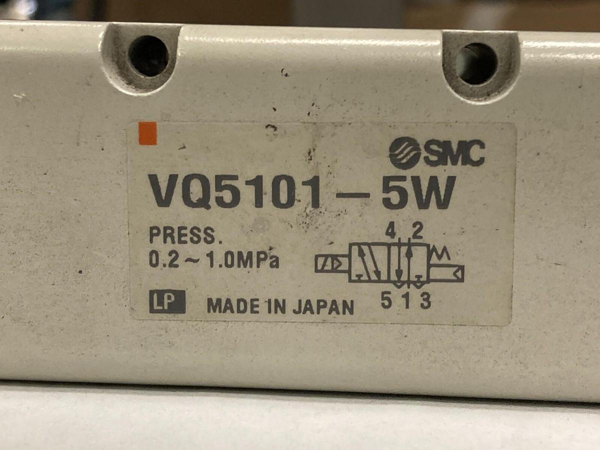 Used SMC,VQ5101-5W,Pneumatic Solenoid Valve 0.2-1.0MPa