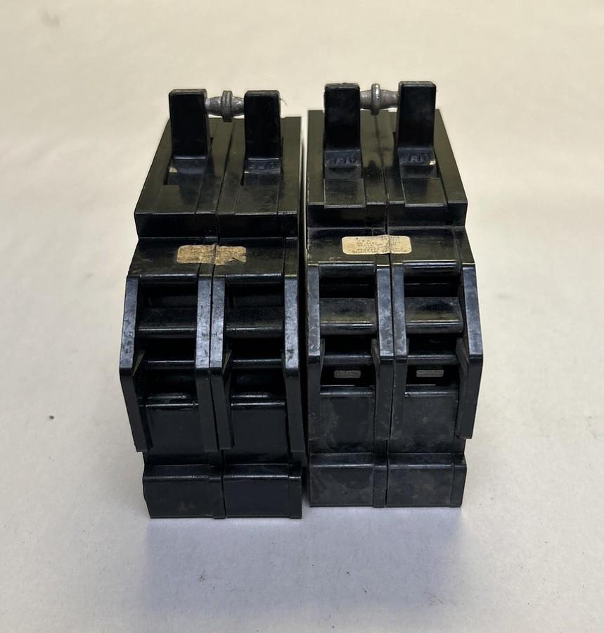 Used ZINSCO,Q250,CIRCUIT BREAKER 50A 120/240V 2P LOT OF 2