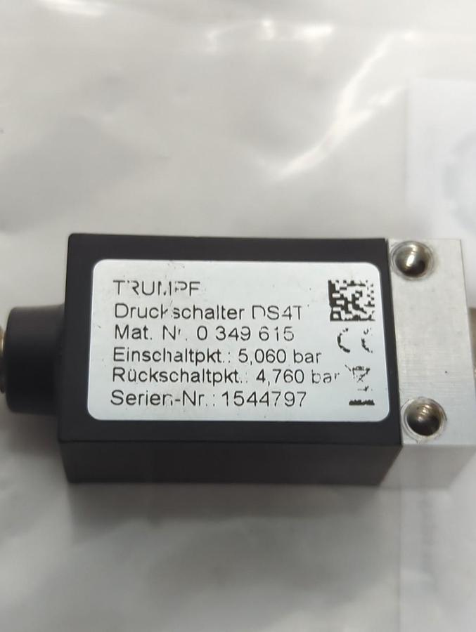 Used TRUMPF,0 349 615,DS4T PRESSURE SWITCH PRE-OWNED