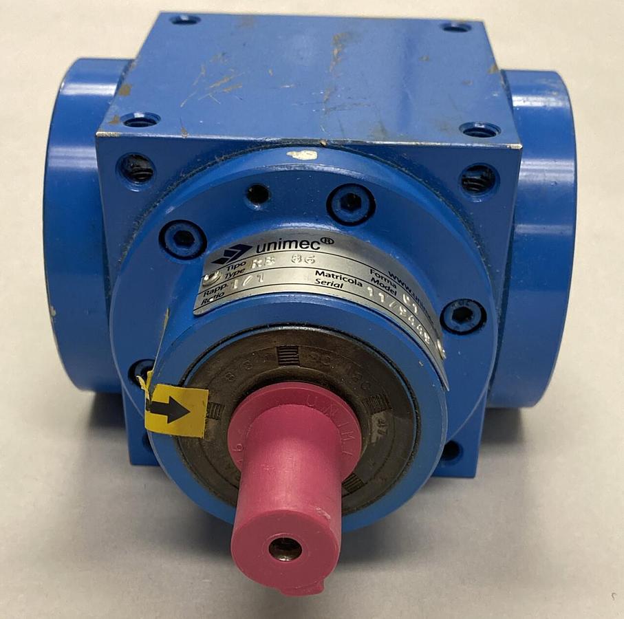 Used UNIMEC,RB86,MODEL C1 BEVEL GEAR 1/1 RATIO REFURBISHED