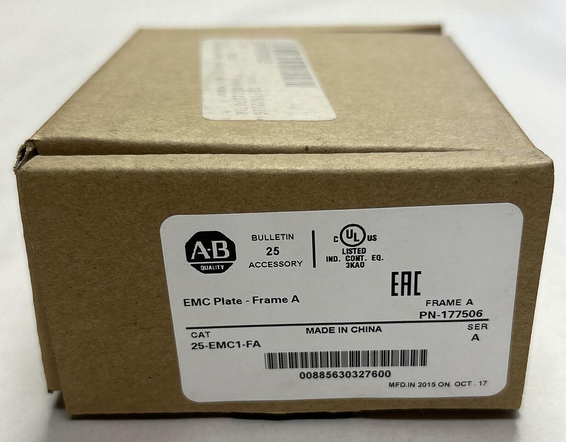 Used ALLEN BRADLEY,25-EMC1-FA,SER A EMC GROUNDING PLATE NEW