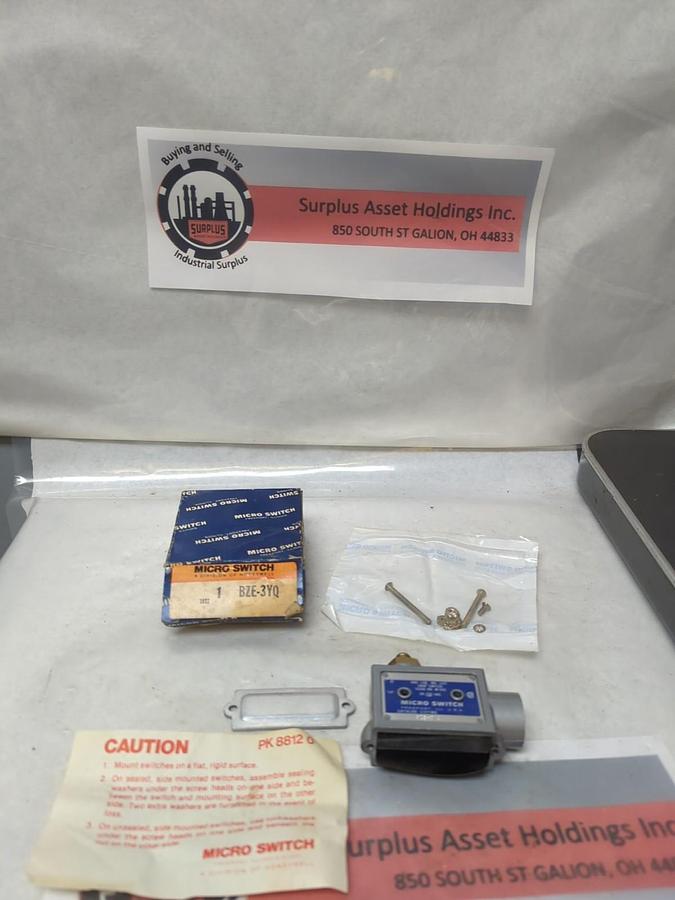 HONEYWELL/MICRO SWITCH,BZE-3YQ,SNAP LIMIT SWITCH NOS