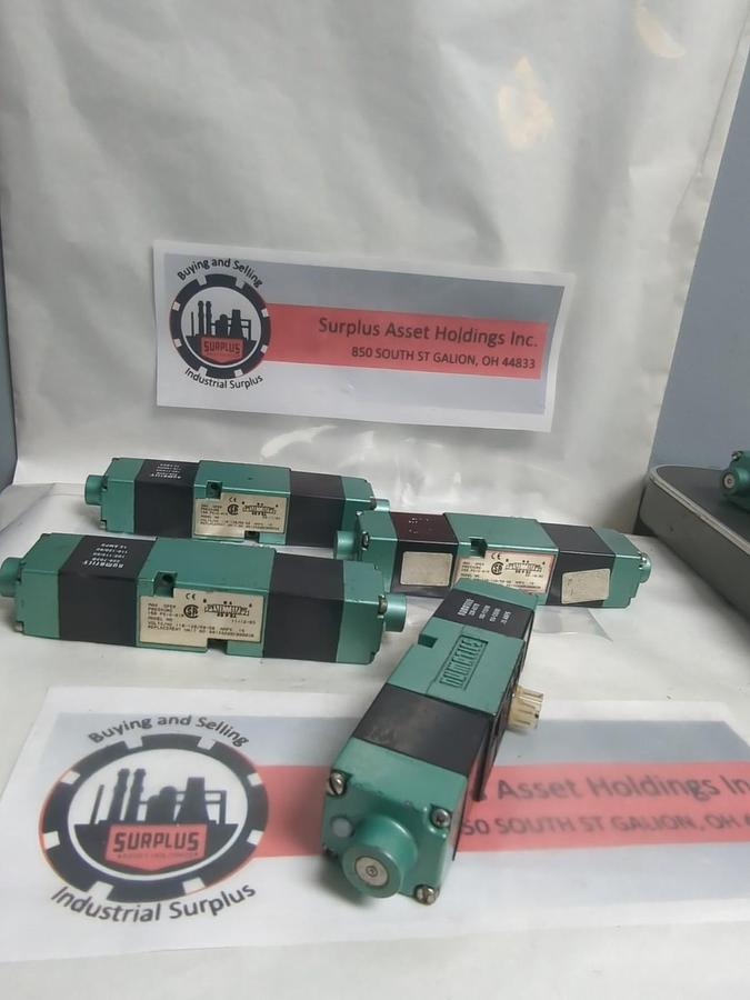 Used NUMATICS,EB PEA,SOLENOID VALVE AMP. 15 LOT OF 4 PRE-OWNED