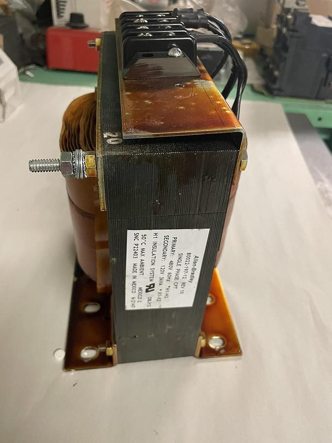 ALLEN BRADLEY,80022-197-12 3 KVA, TRANSFORMER PRI 480V SEC 120V 1PH