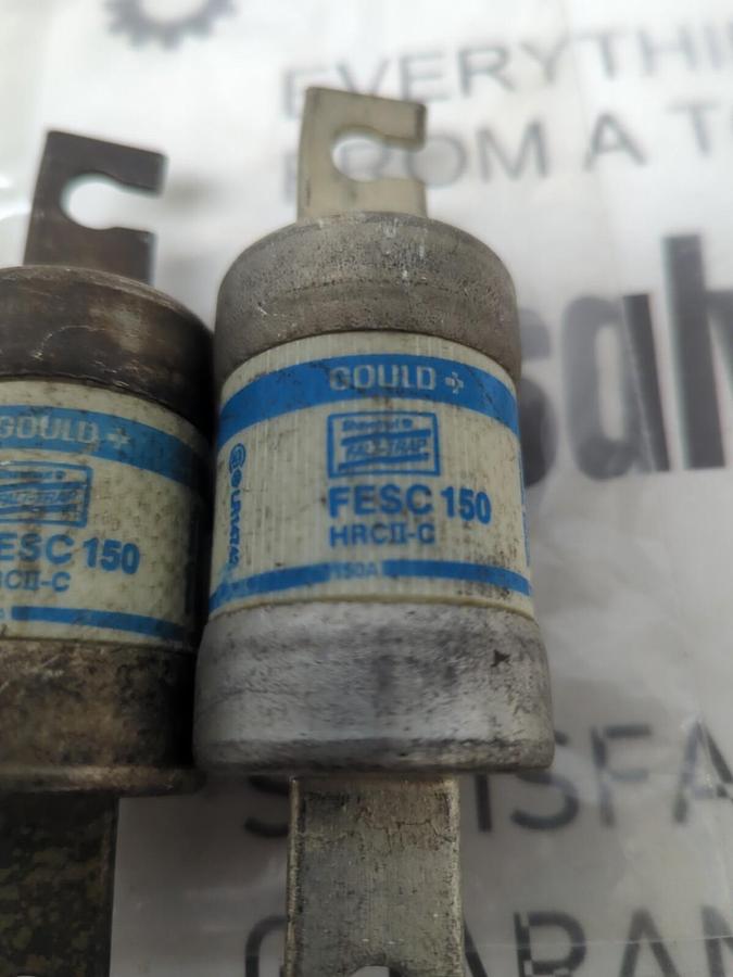 GOULD SHAWMUT,FESC-150,FALT-TRAP 150 AMP FUSE LOT OF 2 NOS