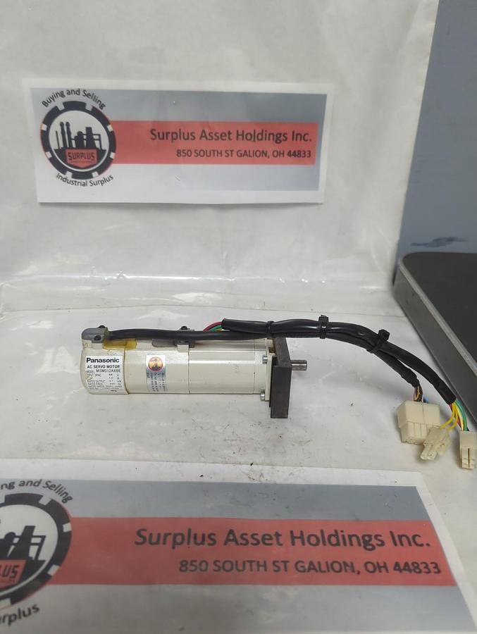 Used PANASONIC,MSM012ABE,AC SERVO MOTOR PRE-OWNED