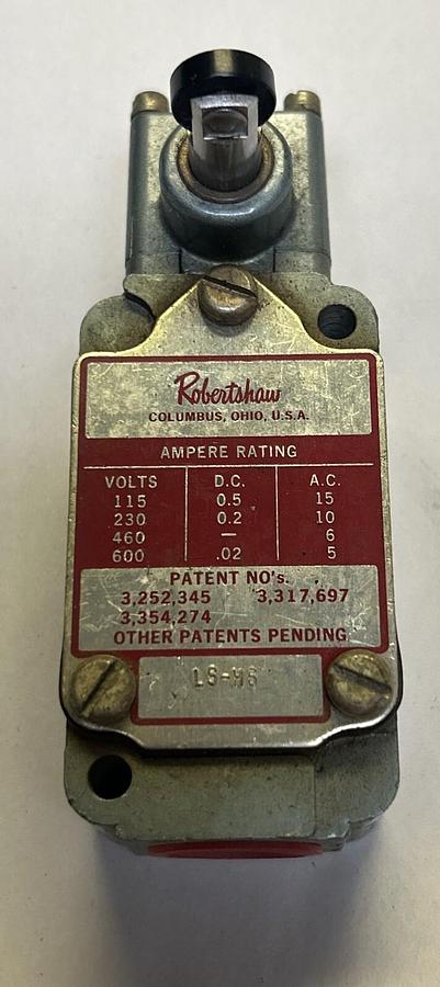 Used ROBERTSHAW,LS-H6,LIMIT SWITCH