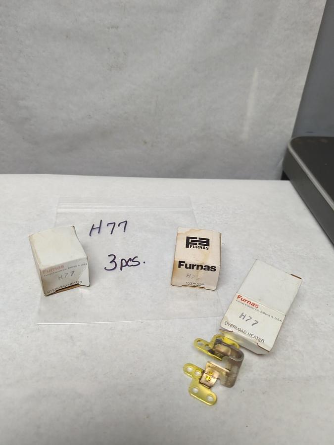 FURNAS,H77,THERMAL OVERLOAD HEATER ELEMENT LOT OF 3 NOS