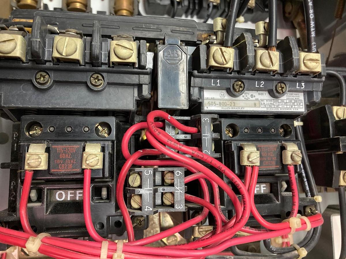 Used Allen-Bradley,2106B,Size 1 Fused MCC 20 Inch Reversing Starter Feeder Bucket