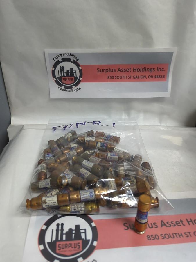 Used COOPER BUSSMANN,FRN-R-1,FUSETRON 1 AMP FUSE LOT OF 45 PRE-OWNED