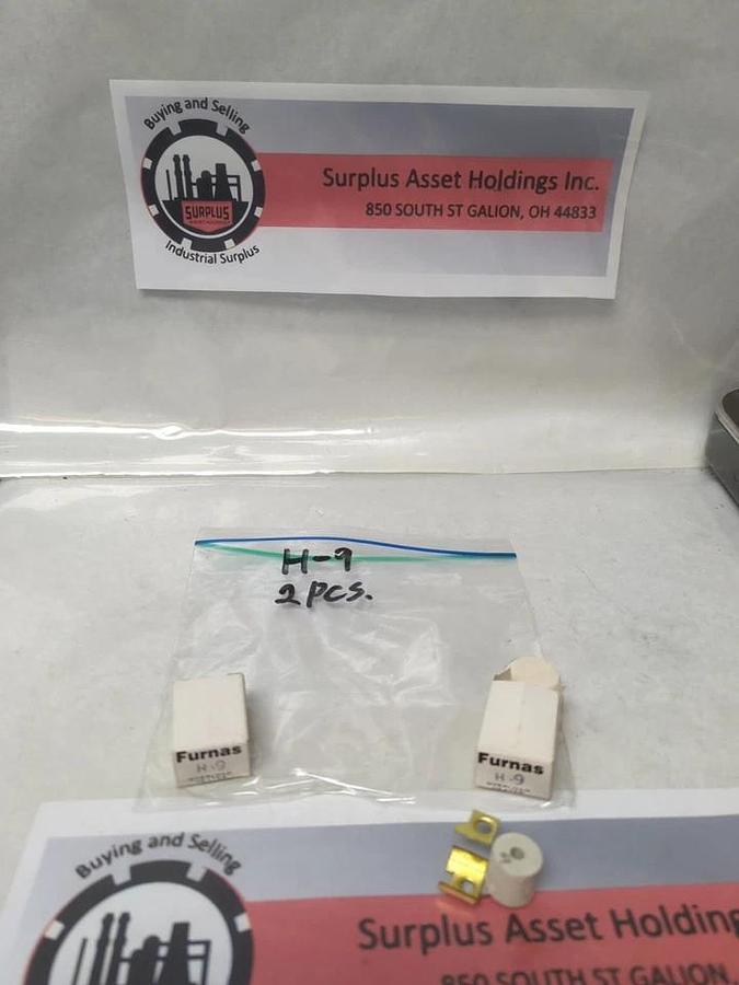 FURNAS,H9,OVERLOAD HEATER ELEMENT LOT OF 2 NOS