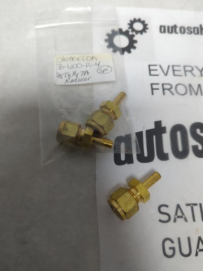 SWAGELOK,B-600-R-4,3/8TX1/4TA REDUCER LOT OF 3 NOS