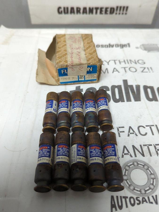 COOPER BUSSMANN,FRN-R-1-6/10,FUSETRON 1-6/10 AMP FUSES BOX OF 10 NOS