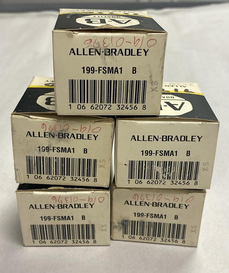 Used ALLEN BRADLEY,199-FSMA1,SER B SURGE SUPPRESSOR LOT OF 5 NOS
