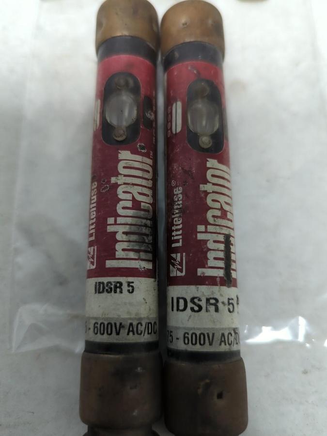 LITTELFUSE,IDSR-5,INDICATOR 5 AMP FUSE LOT OF 2 NOS