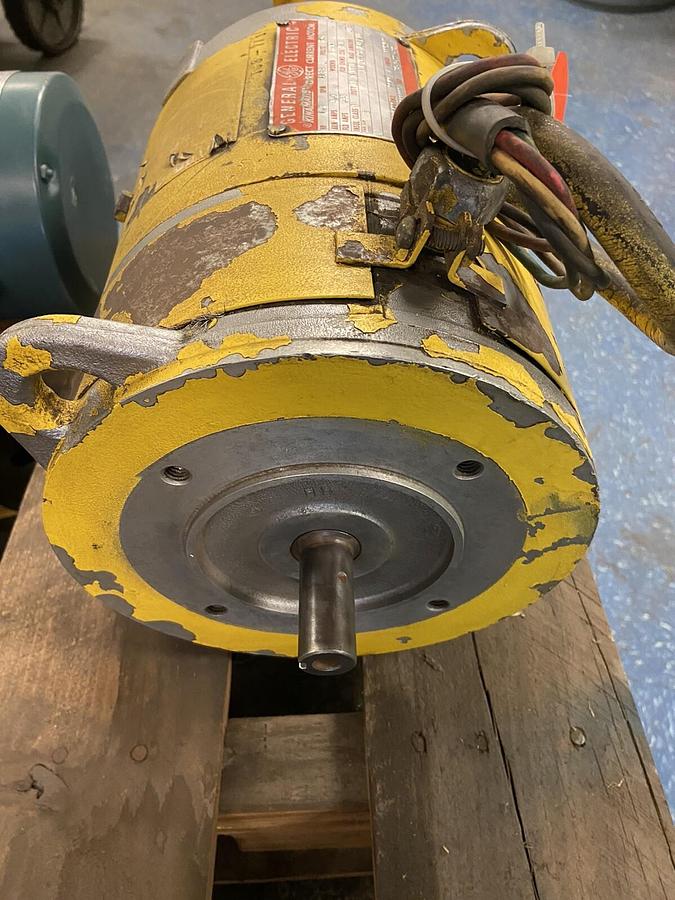 Used General Electric,CDL182ATY,DC Motor 1Hp 1150RPM 240VDC