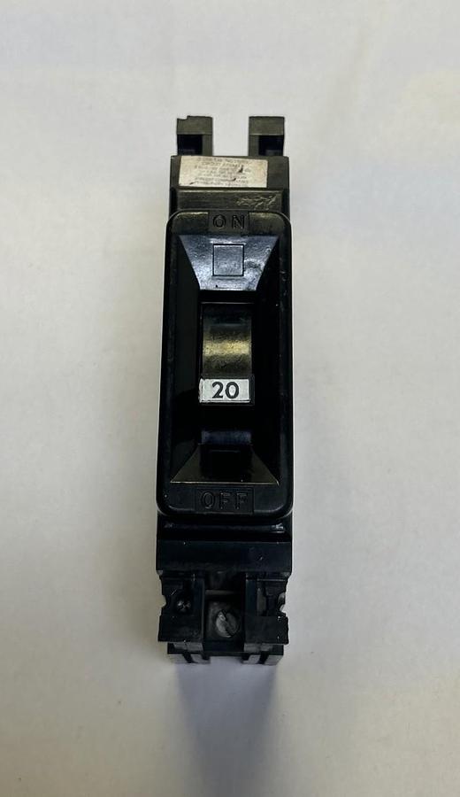 Used FEDERAL PACIFIC,NE113020,CIRCUIT BREAKER 20A 120V 1P