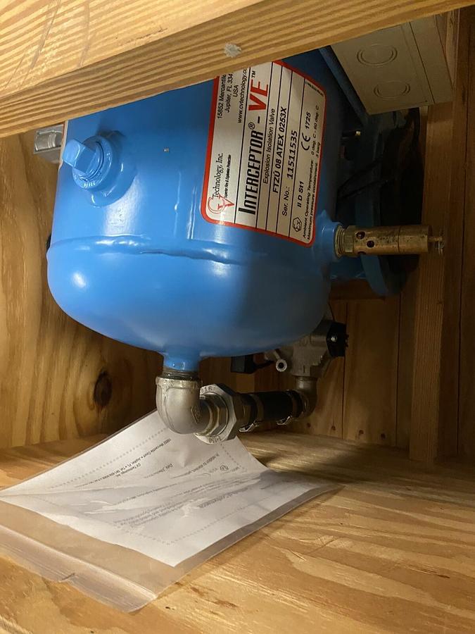 Used CV TECHNOLOGY,FTZU 08ATEX-0253X, INTERCEPTOR-VE Valve