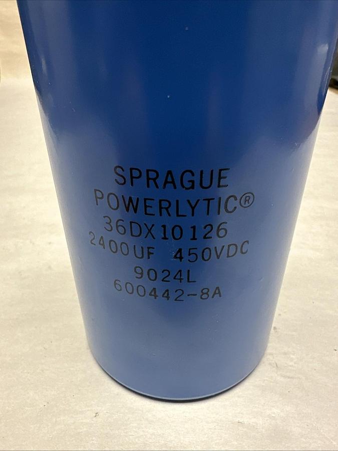 Used Sprague,36DX10126,Powerlytic Capacitor
