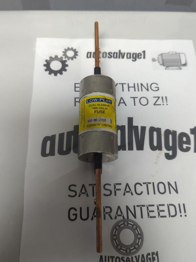 COOPER BUSSMANN,LPS-RK-125SP,LOW-PEAK 125 AMP FUSE NOS